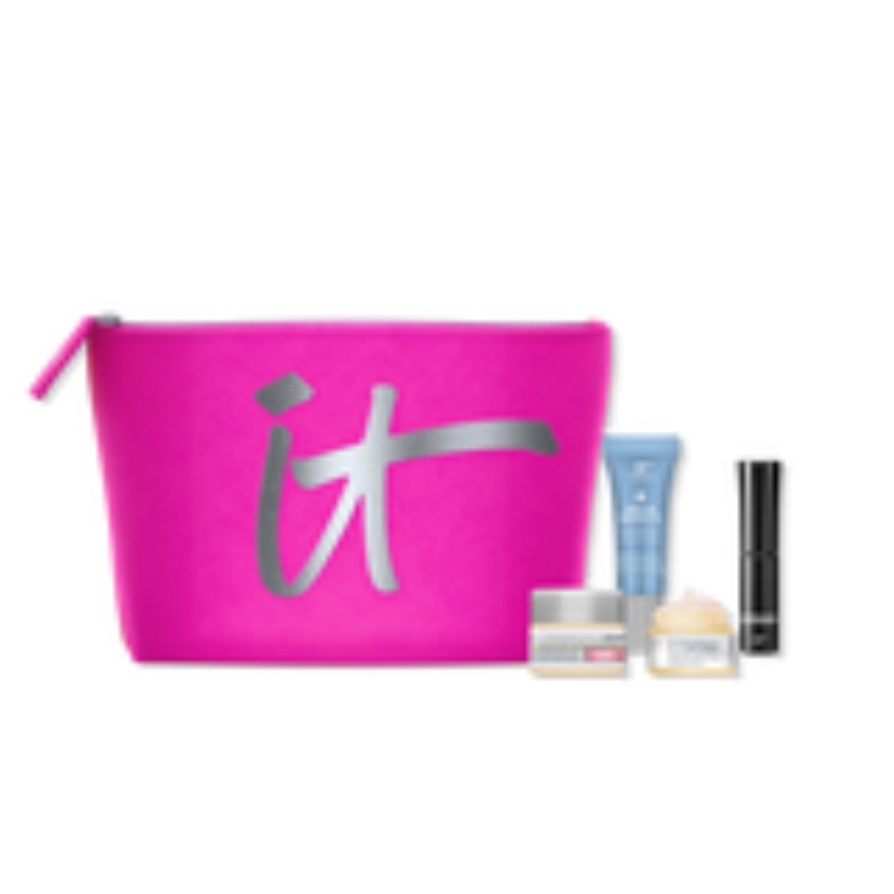 IT COSMETICS 5p Bag Hello Results Super Hero Mascara Confidence Creams $75 NIB